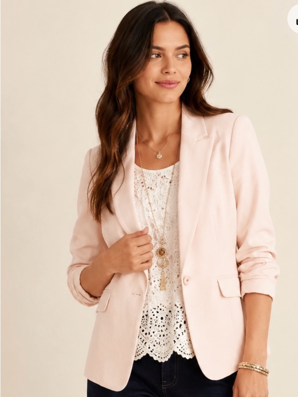 CAbi Grace Blazer Pink Size 4 - Picture 2 of 10